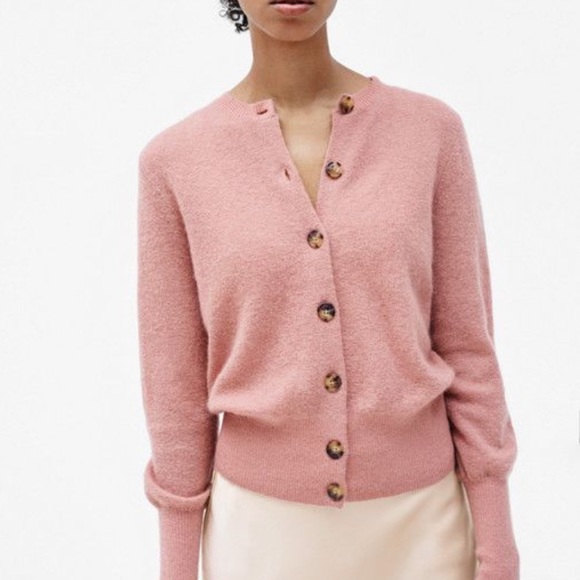 Filippa K Mohair Cardigan Rose 